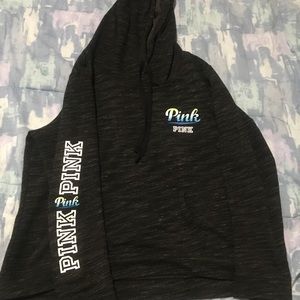HTF dark marled grey hoodie